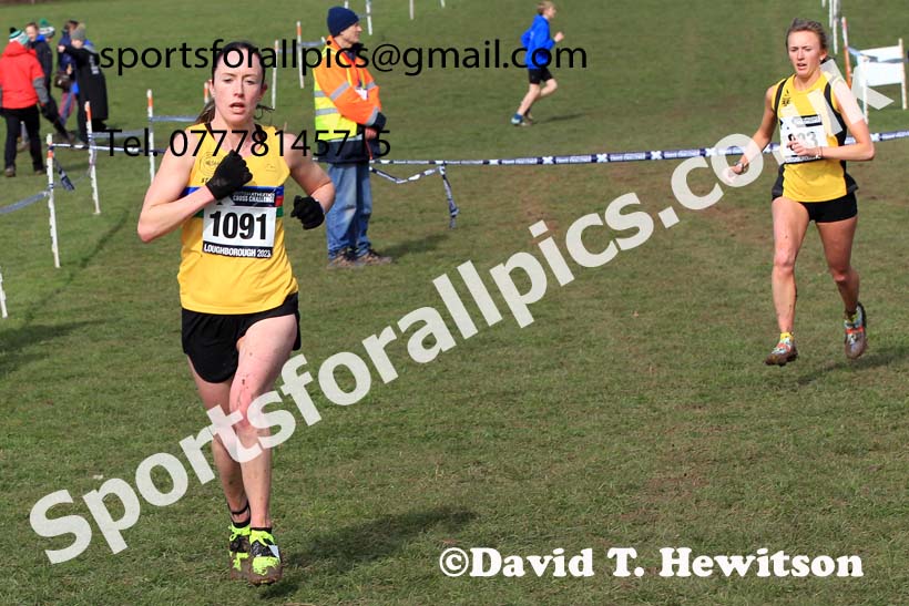 Senior Womens 2023 UK CAU Inter Counties Cross Country Champs, Prestwold Hall, Loughborough. Photo: David T. Hewitson/Sports for All Pics